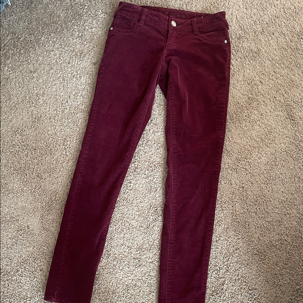 Maurice’s‎ Burgundy Corduroy Pants Size XS